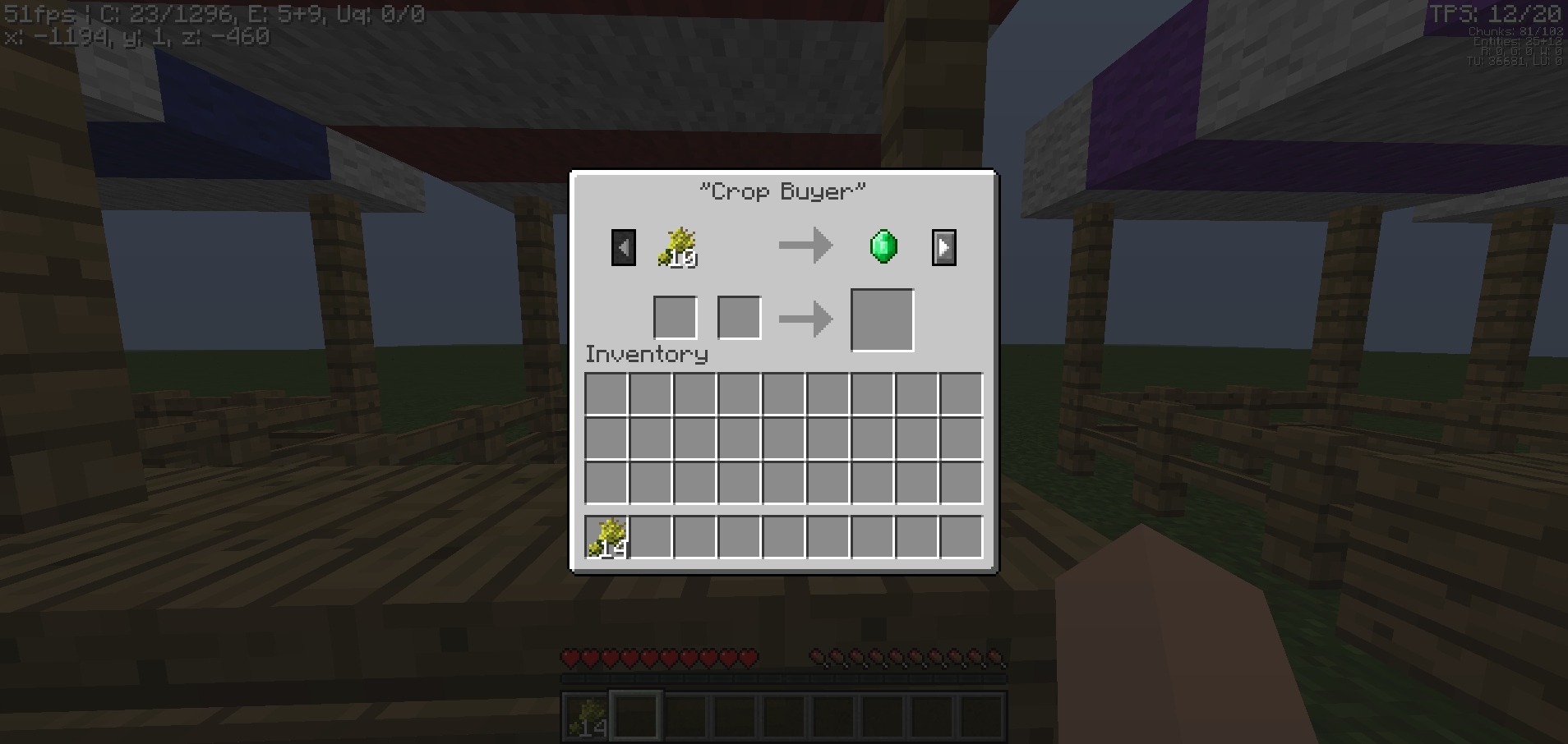 Crop buyer interface